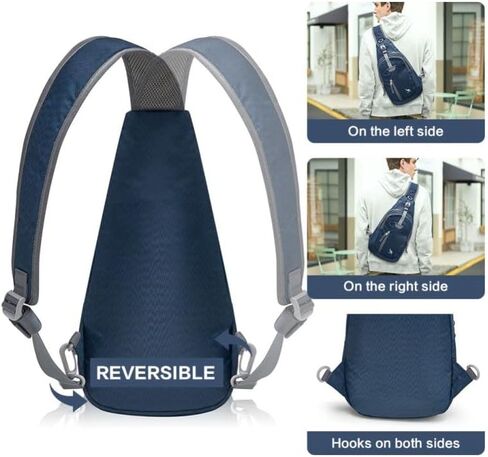 Kimlee Sling Bag Crossbody Bags Men, Travel Hiking Chest Daypack for Women One Strap Backpack Lightweight Over Shoulder Bag in Kuwait