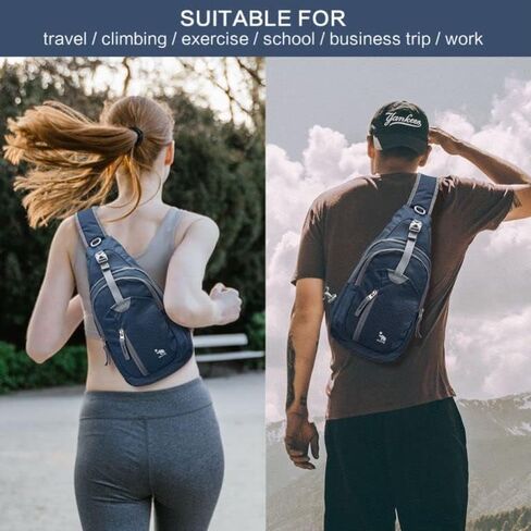 Kimlee Sling Bag Crossbody Bags Men, Travel Hiking Chest Daypack for Women One Strap Backpack Lightweight Over Shoulder Bag in Kuwait