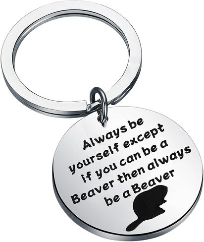 FAADBUK Beaver Gift Beaver Lover Gift Beaver Animal Keychain Motivational Beaver Gift in Saudi Arabia