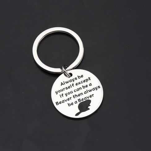 FAADBUK Beaver Gift Beaver Lover Gift Beaver Animal Keychain Motivational Beaver Gift in Saudi Arabia