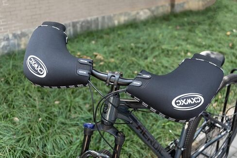 Handlebar Mittens- Windproof & Waterproof Fat Bike Bar Covers - Commuter Mountain Road Bicycle Bar Warmer Covers for Winter Cycling in Kuwait