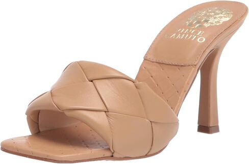 Vince Camuto Women's Footwear Brelanie Woven Strap Dress Mule Heeled Sandal in Kuwait
