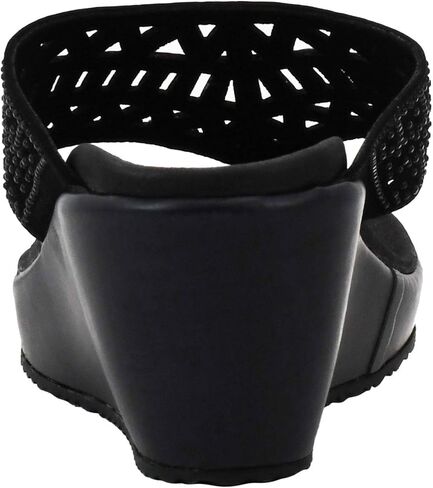 سكيتشرز بيفرلي - زيارة الصيف - حجر الراين مقنعين قطع ليزر إسفين صندل المرأة إسفين in Kuwait