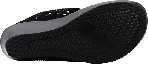 سكيتشرز بيفرلي - زيارة الصيف - حجر الراين مقنعين قطع ليزر إسفين صندل المرأة إسفين in Kuwait