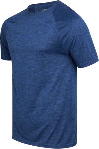 iXtreme Men’s Active T-Shirt - 4 Pack Performance Dry-Fit Short Sleeve Sports Tee - Athletic Workout Shirt for Men (S-2X) in Kuwait