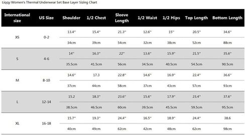 LIQQY Women's Ultra Thin Crew Neck Long-Sleeve Thermal Underwear Shirt Top Undershirt in Kuwait