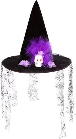 زي ساحرة مضيء من IBQ مع قبعة ومكنسة للفتيات والأطفال زي الهالوين الساحرة مع مجموعة ملابس تنكرية مع إكسسوارات in Kuwait