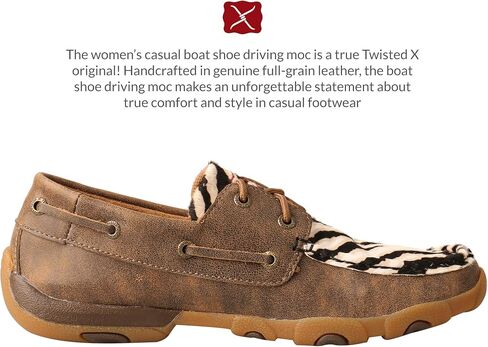 Twisted X Women's Boat Shoe Driving Moc in Saudi Arabia