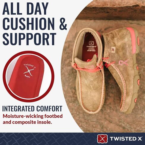 Twisted X Women's Boat Shoe Driving Moc in Saudi Arabia
