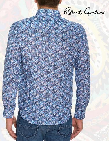 Robert Graham Men Big SUR Long Sleeve Button Down Shirt, Multi, Large in Saudi Arabia