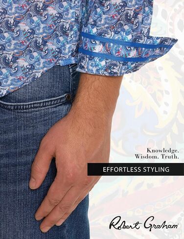 Robert Graham Men Big SUR Long Sleeve Button Down Shirt, Multi, Large in Saudi Arabia