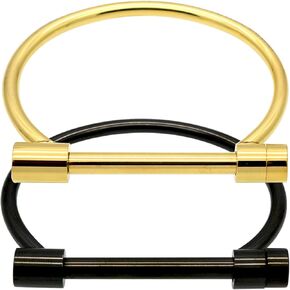 ALoveSoul 2 Pcs Screw Bracelet Stainless Steel Bar Cuff Bangle Set in Kuwait