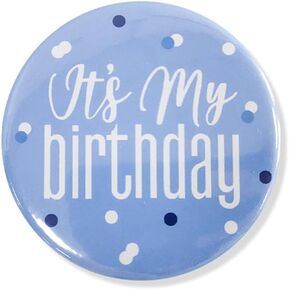 It's My Birthday Button Pin Happy Birthday Tinplate Badge Pin for Women Men Girls Boys Party Decorations