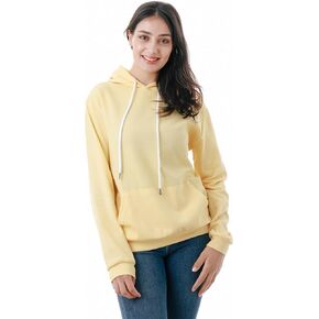 GIVON Women's Essential Pullover Hoodie Thin Lightweight Long Sleeve Comfort Sweatshirt for Everyday Wear