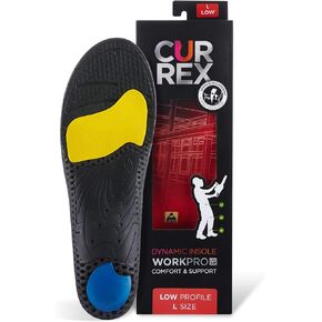 CURREX WORKPRO - ESD Work Insole, Increased Stability & Support, Less Fatigue, Shock Absorbing Cushion Aids in Foot and Heel Relief, Anti-Static & Carbon Inserts for Work Safety Shoes, Men and Women