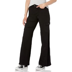 YMI Women's Junior Skater Cargo Wide Leg Jeans