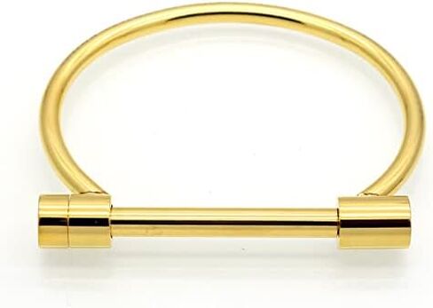 ALoveSoul 2 Pcs Screw Bracelet Stainless Steel Bar Cuff Bangle Set in Kuwait