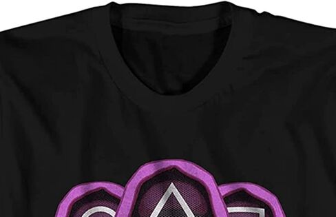 Squid Game Mens Show Shirt Honeycomb Tee Circle, Triangle, Square T-Shirt in Saudi Arabia