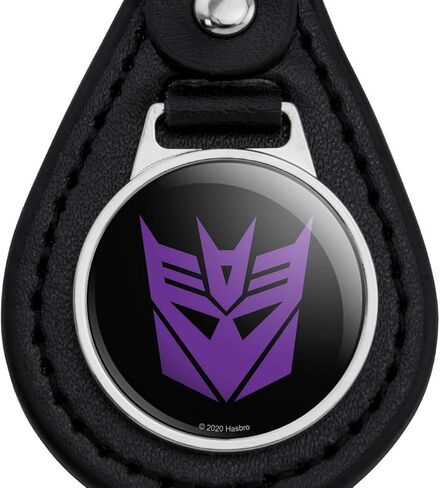 GRAPHICS & MORE Transformers Decepticon Symbol Black Leather Keychain in Saudi Arabia