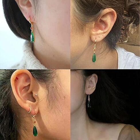 مجموعة أقراط وقلادة من Howls Green Water في مجوهرات Howls Moving Castle - الرسوم المتحركة اليابانية المفضلة المستخدمة كإكسسوارات تنكرية أو هدايا مجوهرات للحفلات التنكرية والنساء والرجال ومحبي الرسوم المتحركة. in Kuwait