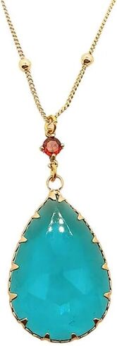 مجموعة أقراط وقلادة من Howls Green Water في مجوهرات Howls Moving Castle - الرسوم المتحركة اليابانية المفضلة المستخدمة كإكسسوارات تنكرية أو هدايا مجوهرات للحفلات التنكرية والنساء والرجال ومحبي الرسوم المتحركة. in Kuwait