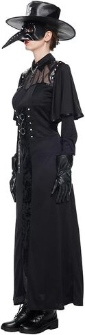 EraSpooky Women Plague Doctor Costume Halloween Steampunk Medieval Bird Beak Cosplay Suits in Saudi Arabia