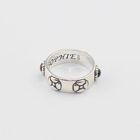 Anime Howl's Moving Castle 925 Sterling Silver Ring Sophie Ring Red Blue CZ Cosplay Jewelry Women Girl Lover Gift US Size 5 6 7 8 9# in Kuwait