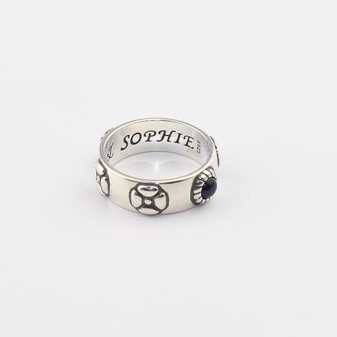 Anime Howl's Moving Castle 925 Sterling Silver Ring Sophie Ring Red Blue CZ Cosplay Jewelry Women Girl Lover Gift US Size 5 6 7 8 9# in Kuwait