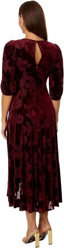 Calvin Klein Burnout Velvet Surplus Midi Dress in Saudi Arabia