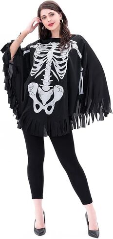 Seasons Halloween Costume for Women Skeleton Quick Cape for Adult in Saudi Arabia