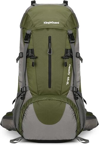 70L Camping Hiking Backpack with Rain Cover Waterproof Backpacking Backpack for Hiking Treeking Climbing Outdoor in Kuwait
