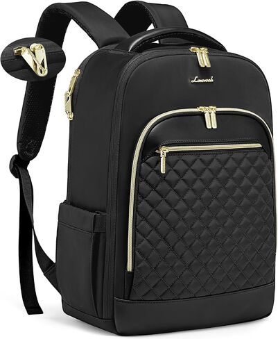 LOVEVOOK Laptop Backpack Purse for Women Travel Backpack 17 Inch Airline Approved Carry on Backpack Large Teacher Nurse Bag for Work Business College, Black in Kuwait