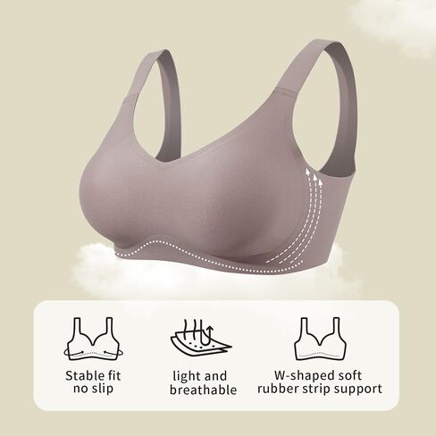 Lervanla Seamless Mastectomy Bra for Women, Pocket Post-Surgery Bra with Support Pads Comfort Lift Daily Bralettes V-Neck in Saudi Arabia