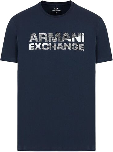 A|X ARMANI EXCHANGE Men's Slim Fit Stretch Cotton Jersey Bold Logo Tee in Saudi Arabia