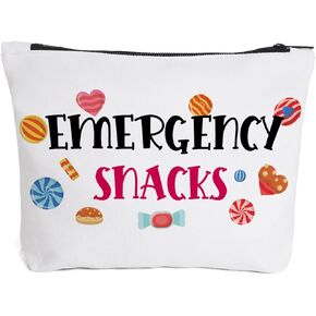 Snack Bag for Travel Weekender Bag for Teens Girl Best Friends Sister Casual Makeup Cosmetic Bag Travel Organizer Emergency Snacks Lover Gift Food Storage Girls Trip Gifts Favors