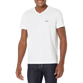 BOSS Men's Small Logo V Neck T-Shirt