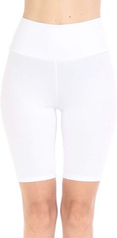 شورت نسائي عالي الخصر للتمرين مصنوع من القطن بنسبة 92% in Kuwait