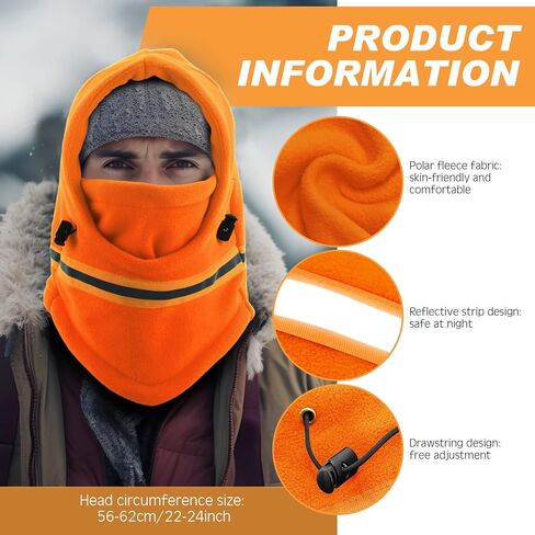 Suhine 6 قطع قناع بالاكلافا من الصوف الحراري العاكس قابل للتعديل قناع الوجه الكامل قناع الوجه الشتوي للرجال والنساء للطقس البارد in Kuwait
