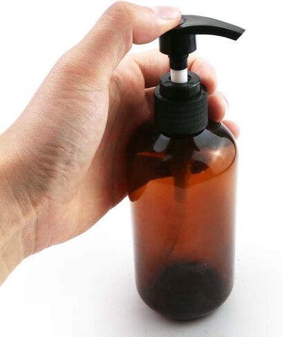 عبوة من 6 زجاجات فارغة ذات مضخة بلاستيكية بسعة 236 مل، خالية من البيسفينول أ، زجاجات غسول ذات مضخة قابلة لإعادة الملء مع قفل للسفر لغسل الجسم، شامبو، مطهر لليدين، لوشن in Kuwait