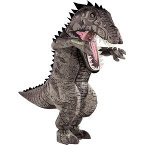 بارتي سيتي زي ديناصور قابل للنفخ للبالغين من جيانوتوسورس، عالم جوراسيك، يتضمن صندوق صوت ومروحة، مقاس واحد، متعدد الالوان، قياسي in Kuwait