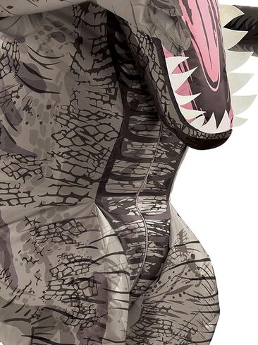 بارتي سيتي زي ديناصور قابل للنفخ للبالغين من جيانوتوسورس، عالم جوراسيك، يتضمن صندوق صوت ومروحة، مقاس واحد، متعدد الالوان، قياسي in Kuwait