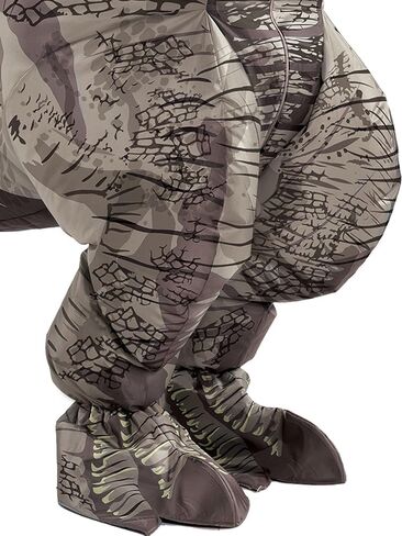 بارتي سيتي زي ديناصور قابل للنفخ للبالغين من جيانوتوسورس، عالم جوراسيك، يتضمن صندوق صوت ومروحة، مقاس واحد، متعدد الالوان، قياسي in Kuwait