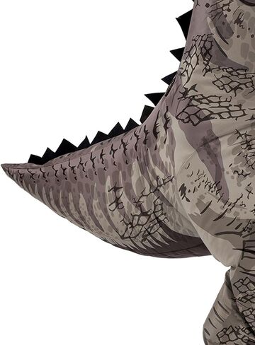 بارتي سيتي زي ديناصور قابل للنفخ للبالغين من جيانوتوسورس، عالم جوراسيك، يتضمن صندوق صوت ومروحة، مقاس واحد، متعدد الالوان، قياسي in Kuwait