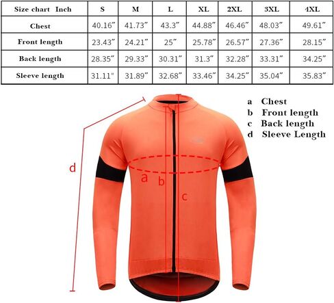 Dooy Men's Cycling Bike Jersey Long Sleeve Full Zipper Biking Shirt with Pockets, Breathable MTB Shirts Basic Series in Kuwait