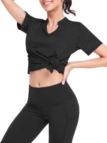 ZENBRIELE Workout Shirts for Women Short Sleeve Athletic Workout Tops Casual T-Shirt Quick Dry Lightweight for Running Hiking in Saudi Arabia