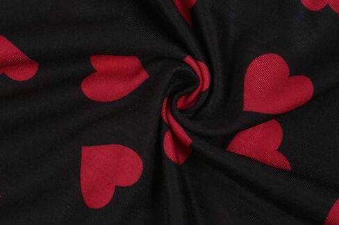 Valphsio Womens Long Sleeve Heart Prints Blouse Crew Neck Valentines Tshirt Sweatshirt in Kuwait