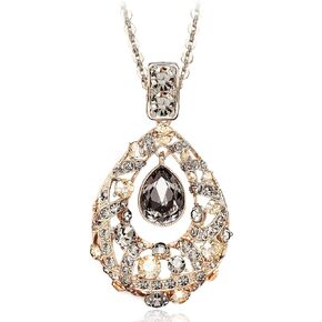Qlady Long Pendant Necklace Sweater Chain Droplet Statement Necklace Jewelry Accessories Dressy Collocation for Women