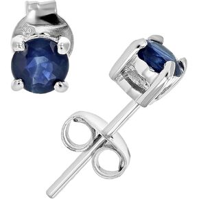 أقراط Vir Jewels مرصعة بالياقوت الأزرق 3/4 قيراط من الفضة الإسترليني عيار 925 والروديوم in Saudi Arabia