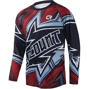 Coconut Ropamo Men's Mountain Bike Jersey Shirt Long Sleeve MTB Jersey Cycling Jersey BMX Downhill Motocross T-Shirt