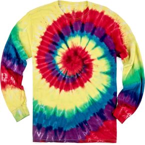 تي شيرت Magic River بأكمام طويلة مصنوع يدويًا من القطن - 6 مقاسات للبالغين - 6 أنماط ألوان in Kuwait